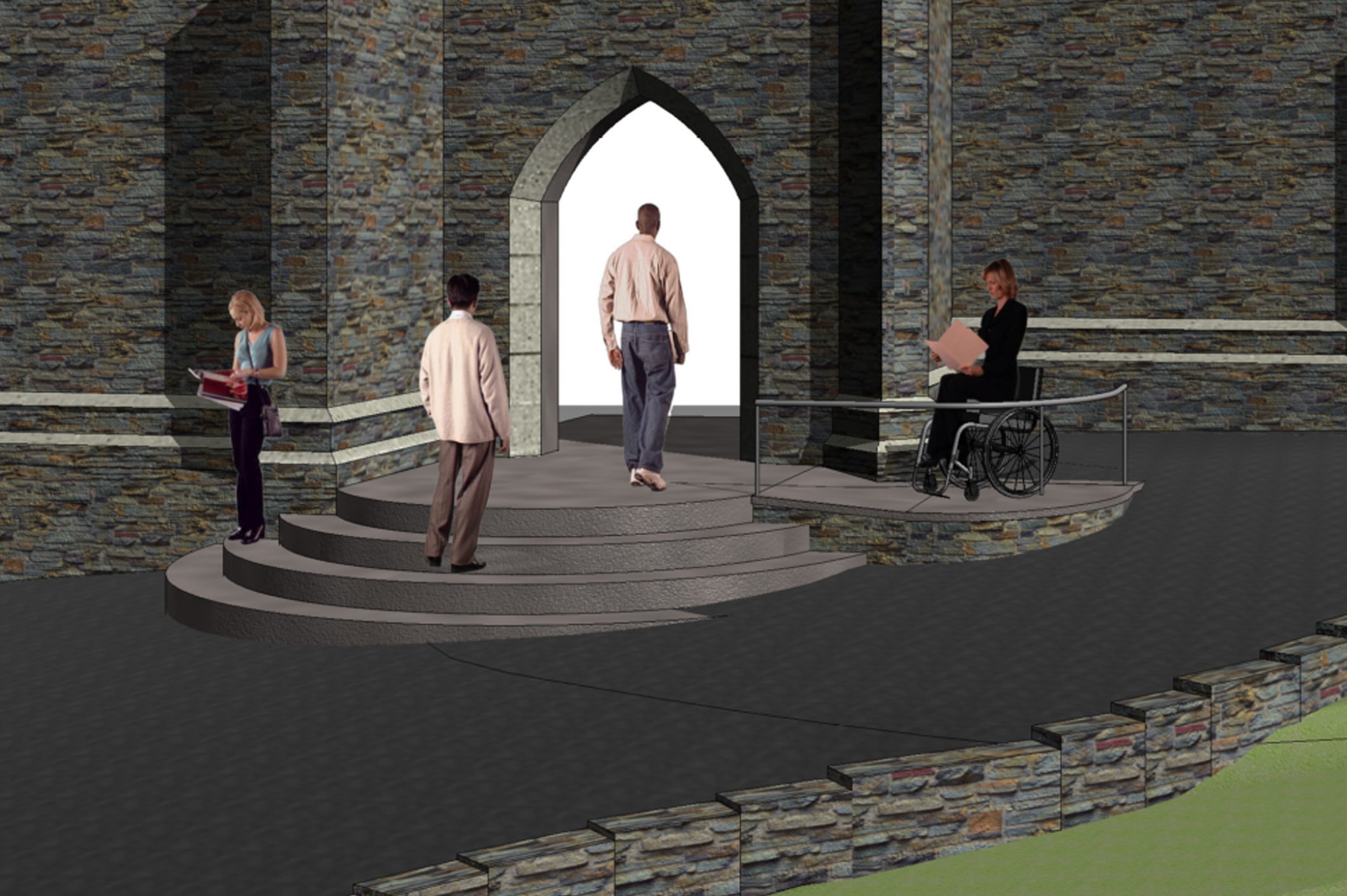 New entrance to St Mary’s Church